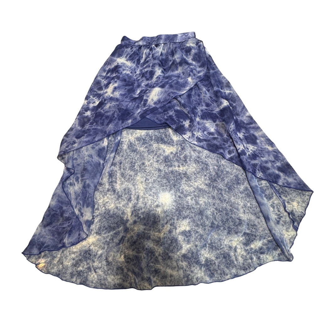 Unbranded Tie Dye High Low Skirt Women Medium Flowy Boho Indie Fairy Whimsy